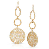 Zeudi Crystal Gold Earrings
